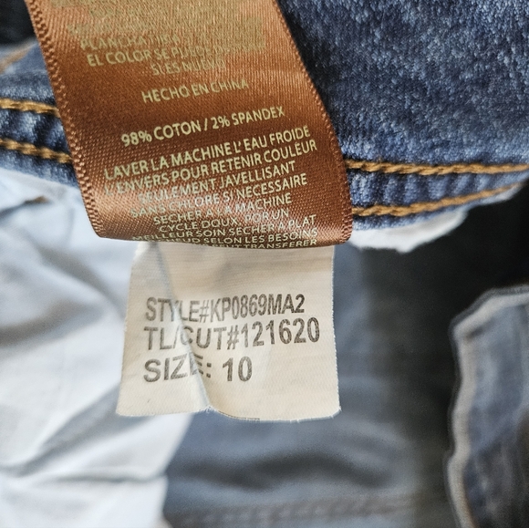 Kut From The Kloth Boyfriend Jeans Size 10 Cuffed Medium Wash Casual Denim - Picture 11 of 12